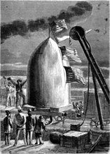 Load image into Gallery viewer, From Earth to the Moon Illustration